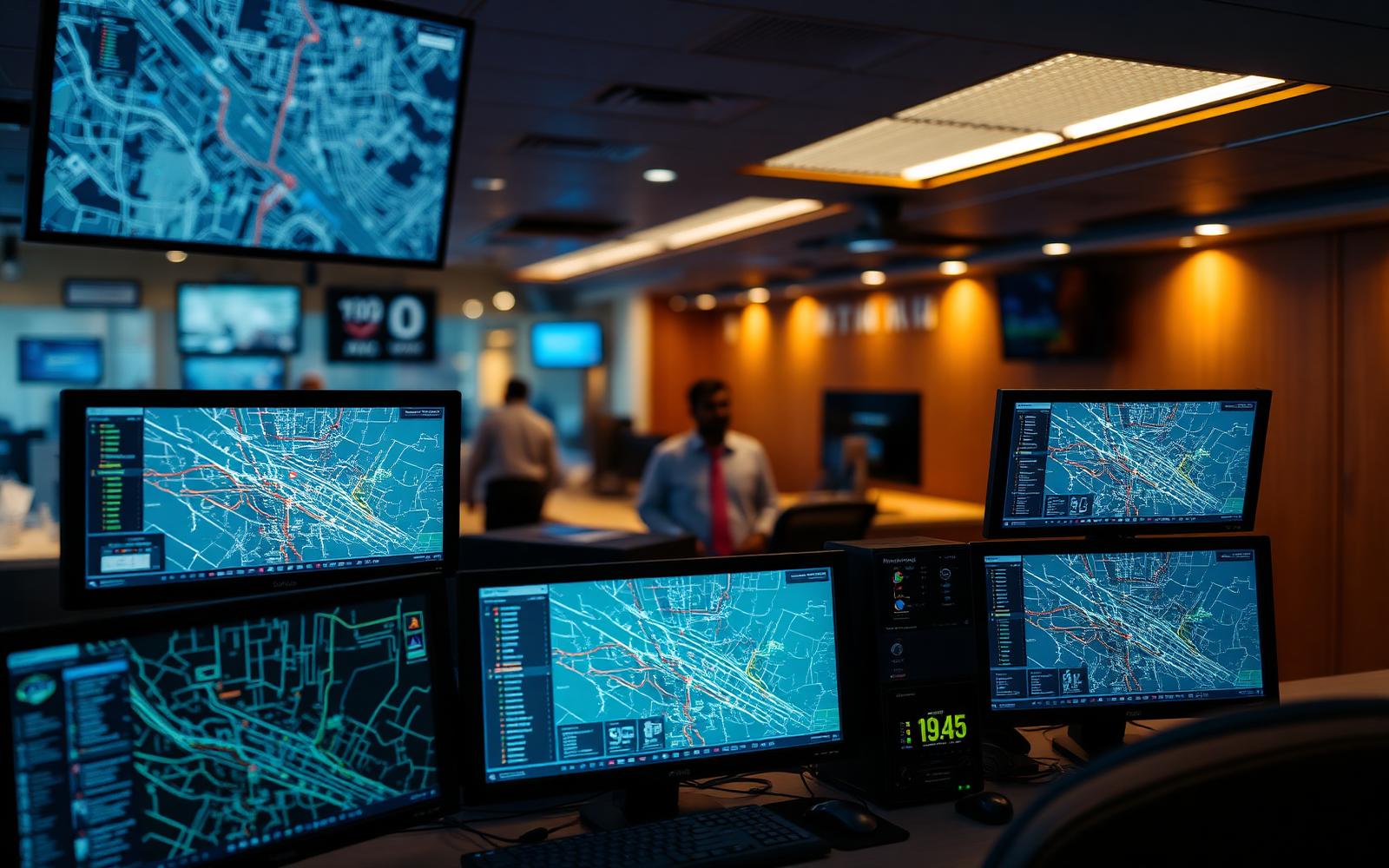 OurDNS Fleet 24x7 control room monitoring live corporate trips